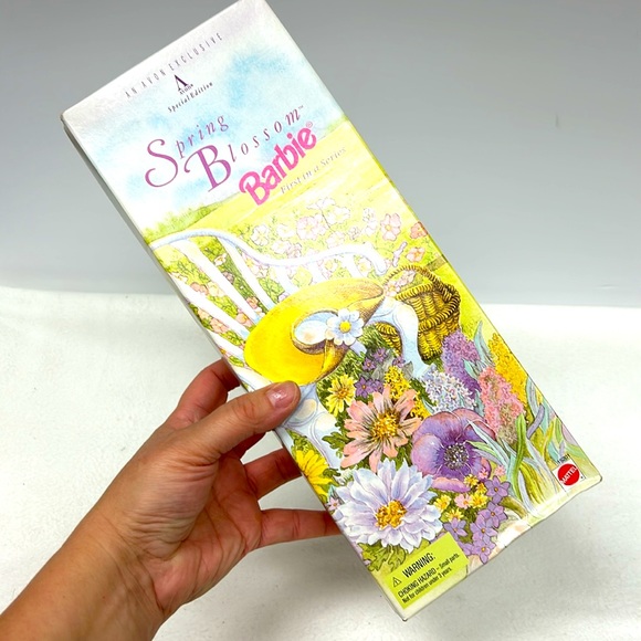 - Vintage 1995 Avon Special Edition SPRING BLOSSOM BARBIE in box - Picture 7 of 10